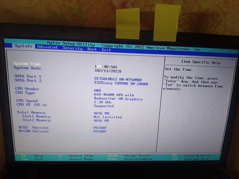 Aptio setup utility copyright что делать asus