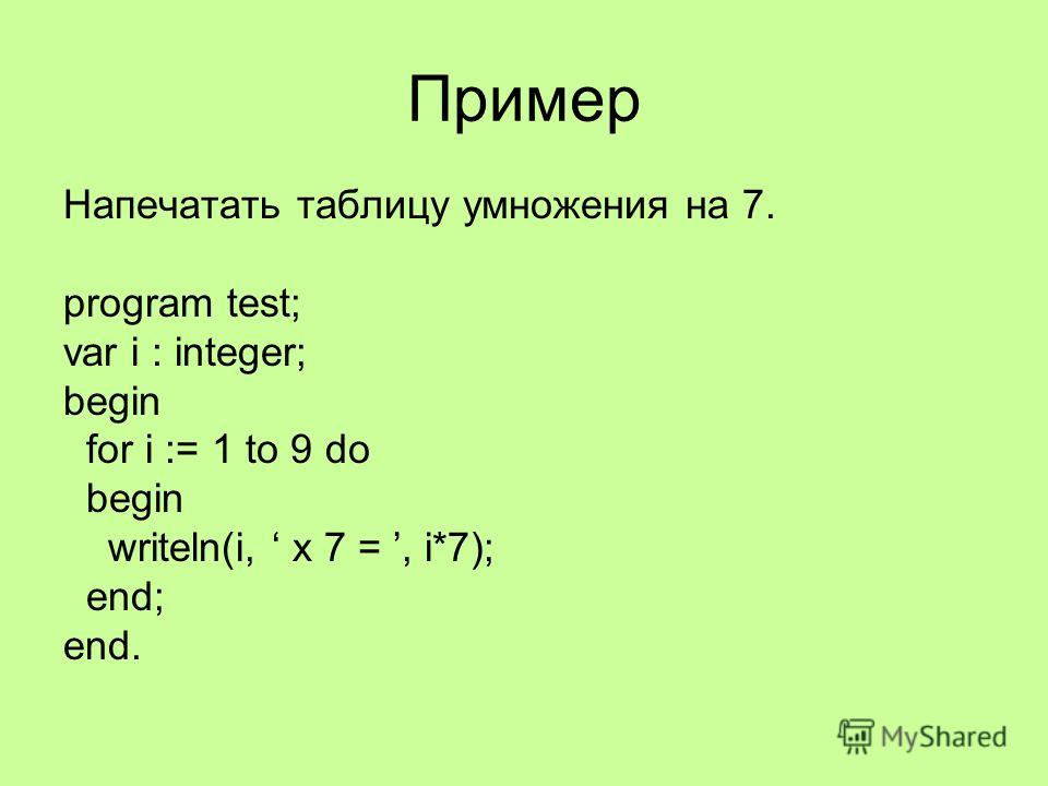 Построение таблицы умножения в паскале: инструкция по созданию программы