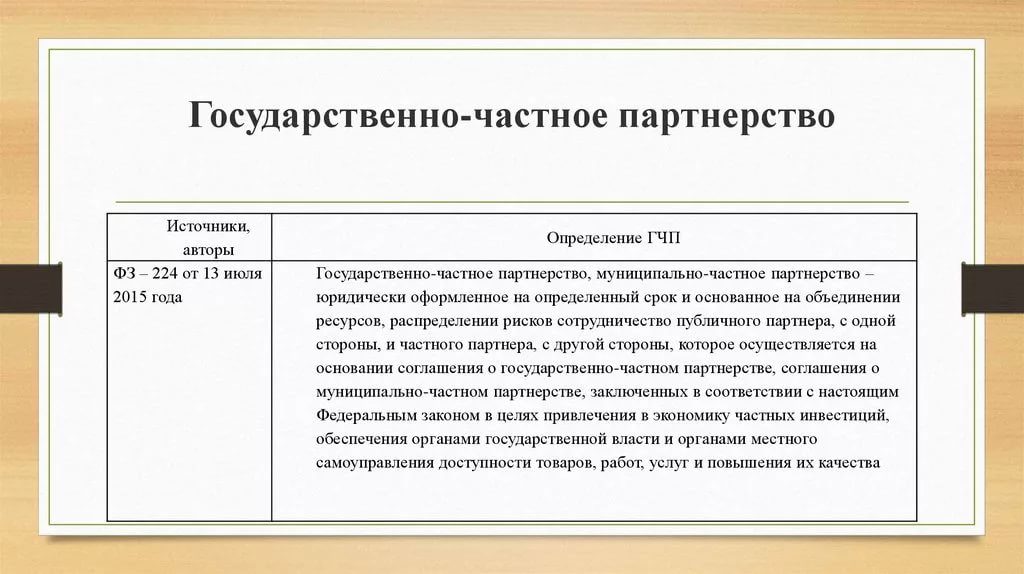 Государственно-частное партнерство