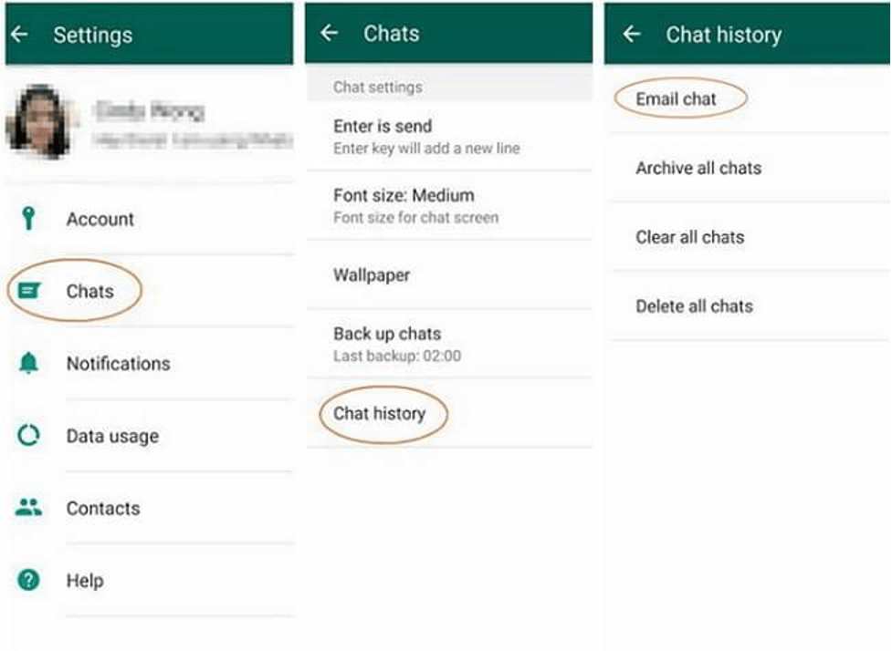 Where is whatsapp backup stored? [pc & iphone & android]