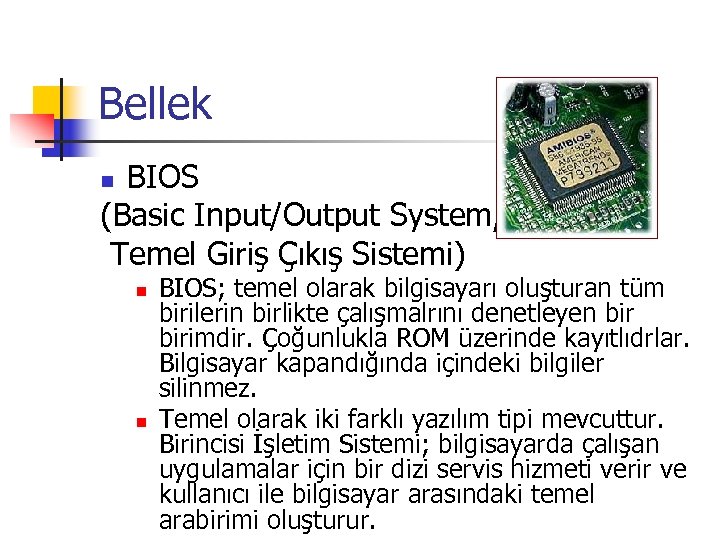 Bios (basic input output system) - types, functions and advantages