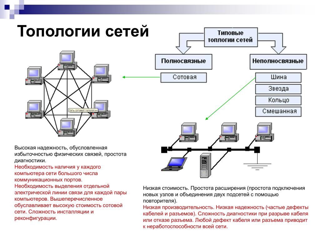 ✅ типы топологии сети - топ 6 типов топологии с их преимуществами