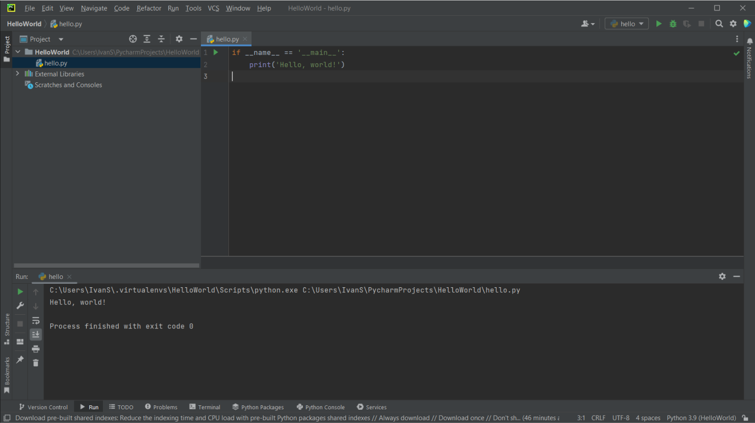PyCharm это одна из самых популярных интегрированных сред разработки IDE для языка программирования Python Как и любое программное обеспечение