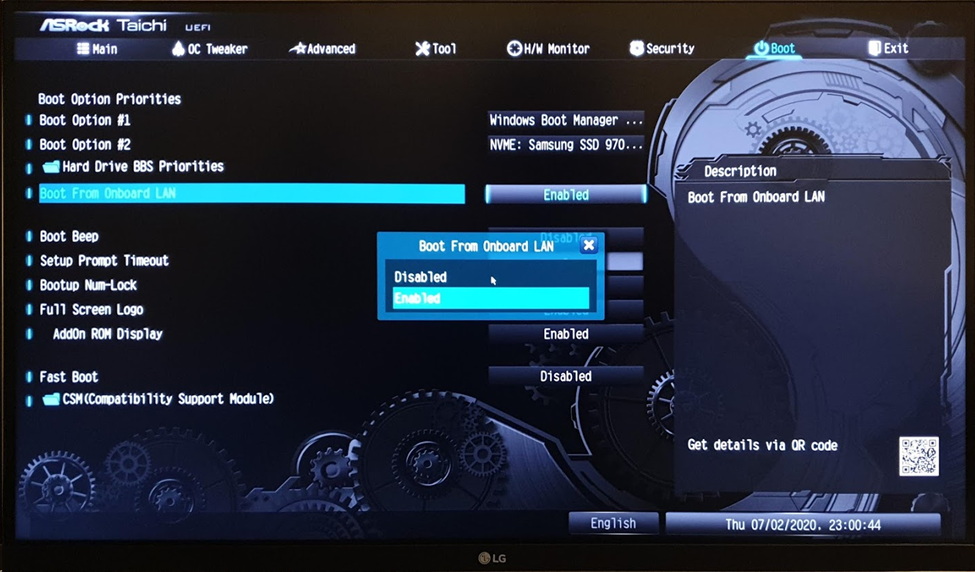 Что такое pxe boot to lan? - ответы на вопросы