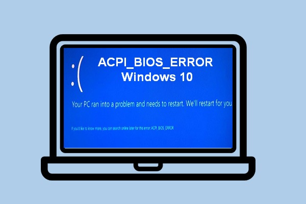 A full guide to fix acpi bios error in windows | stellar