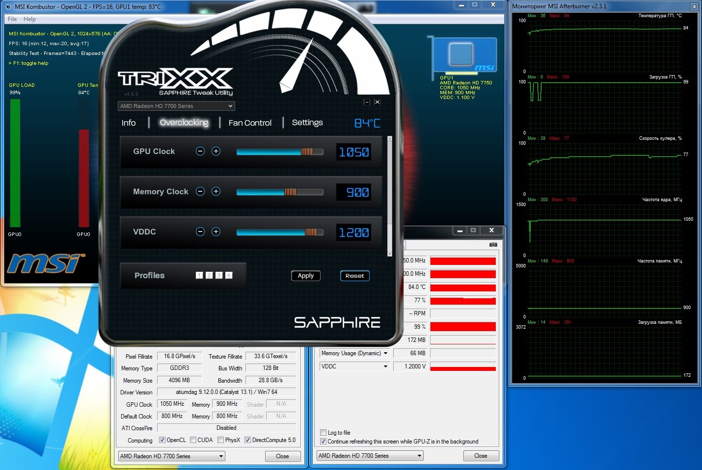 Тонкая настройка программы для разгона видеокарт msi afterburner