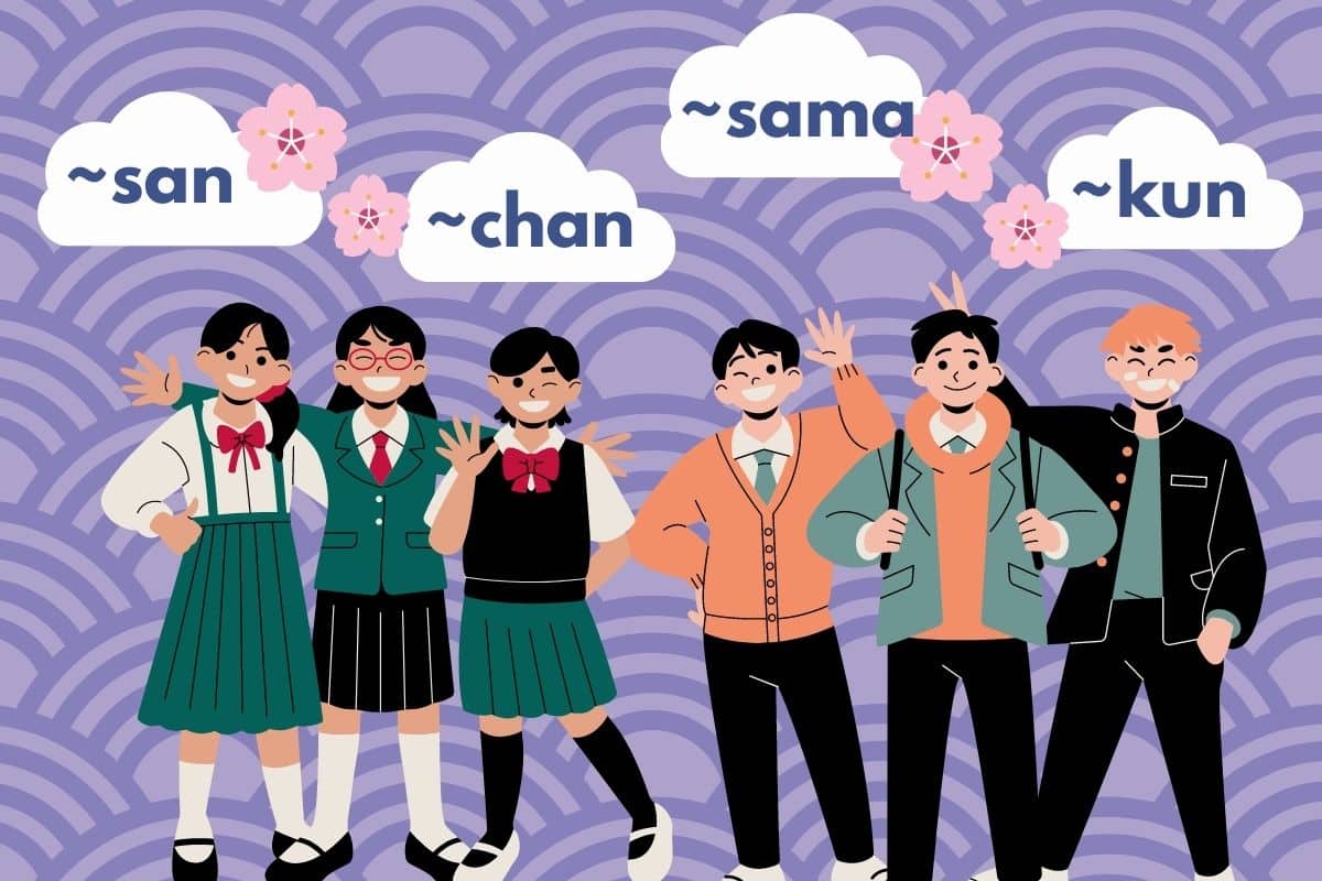 What is the difference between san, sama, kun and chan?
