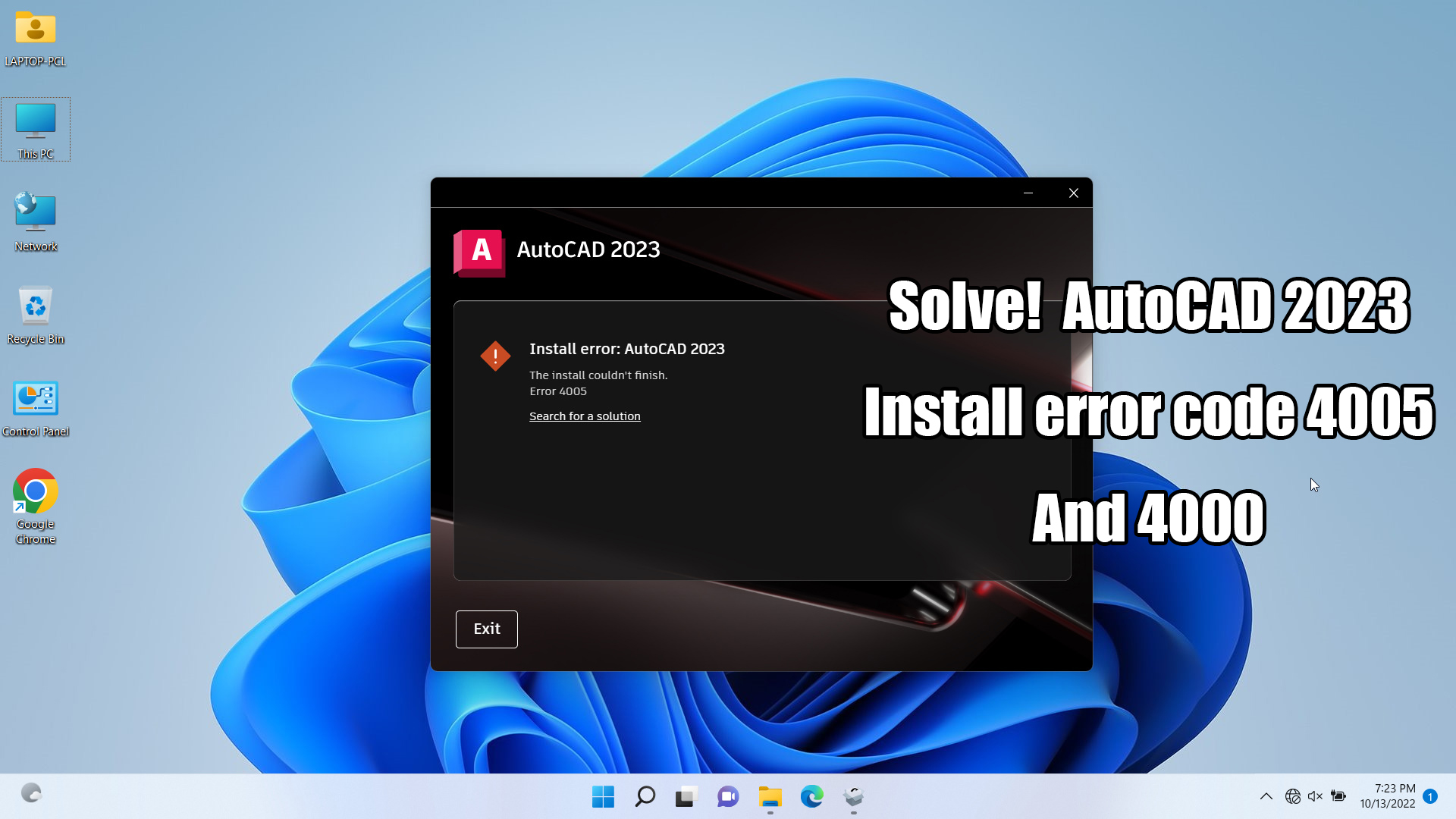 Что делать, если появляется ошибка 1606 при установке autocad
