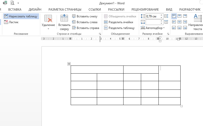 Форматирование таблиц в microsoft word
