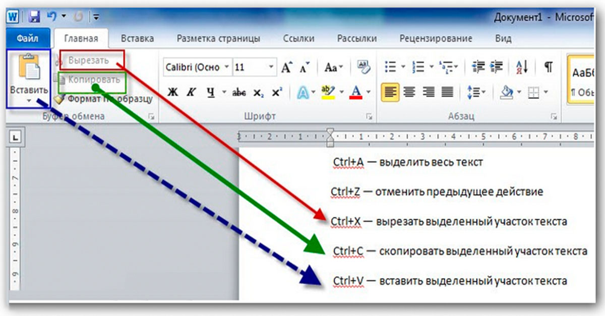 Как выделить весь текст в ворде, сочетание клавиш, выделить все в word