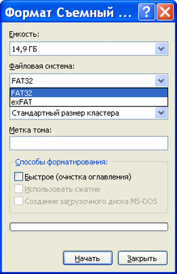Что такое метка тома при форматировании флешки