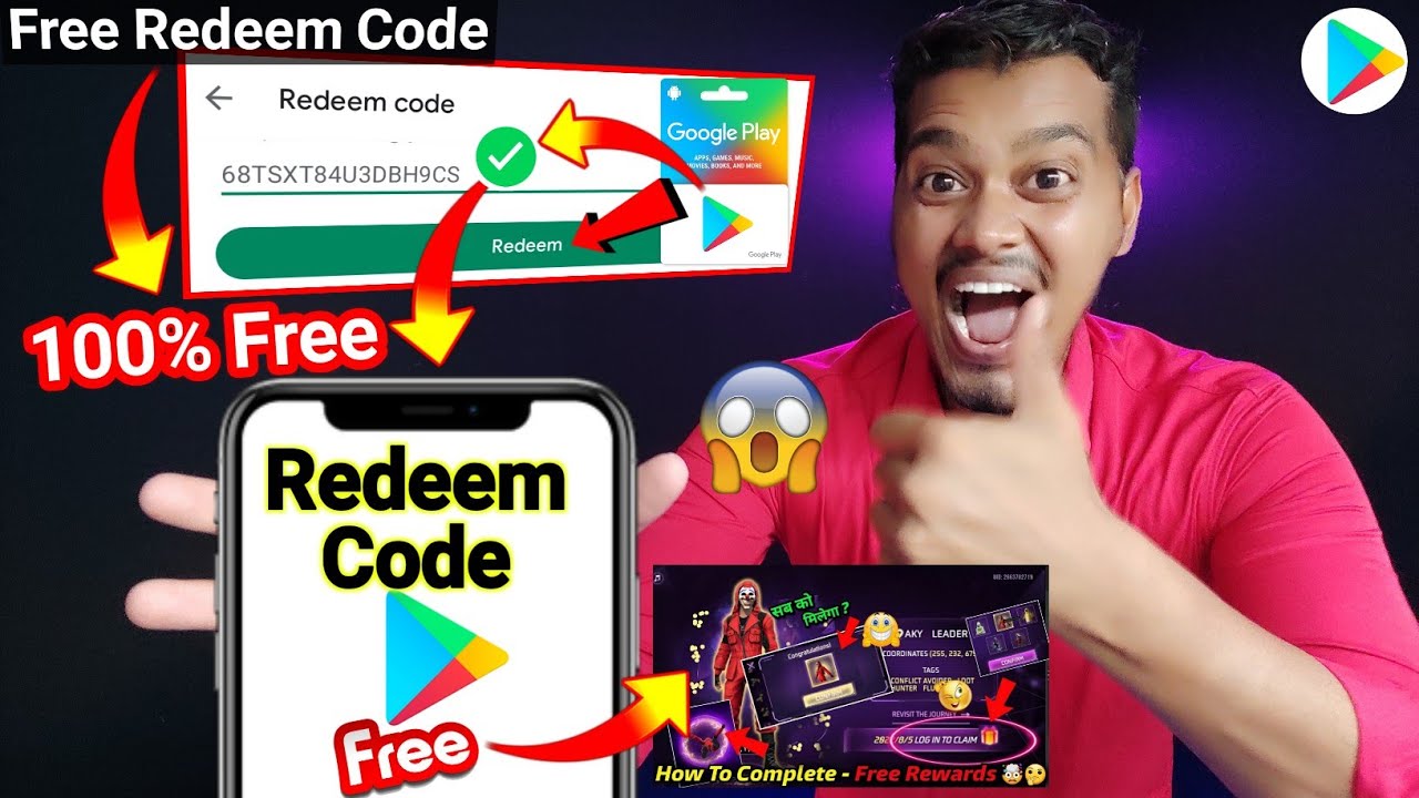 Google play redeem code today (100% working) free gift card april 2024