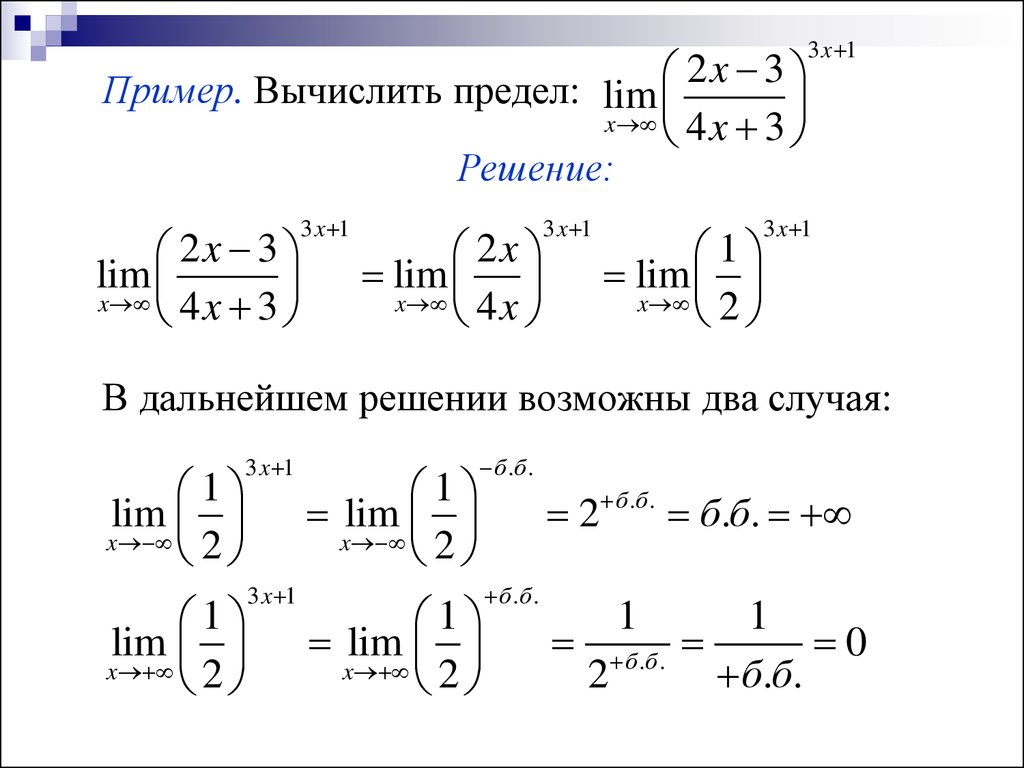 Что делать с неопределенностью бесконечность минус бесконечность