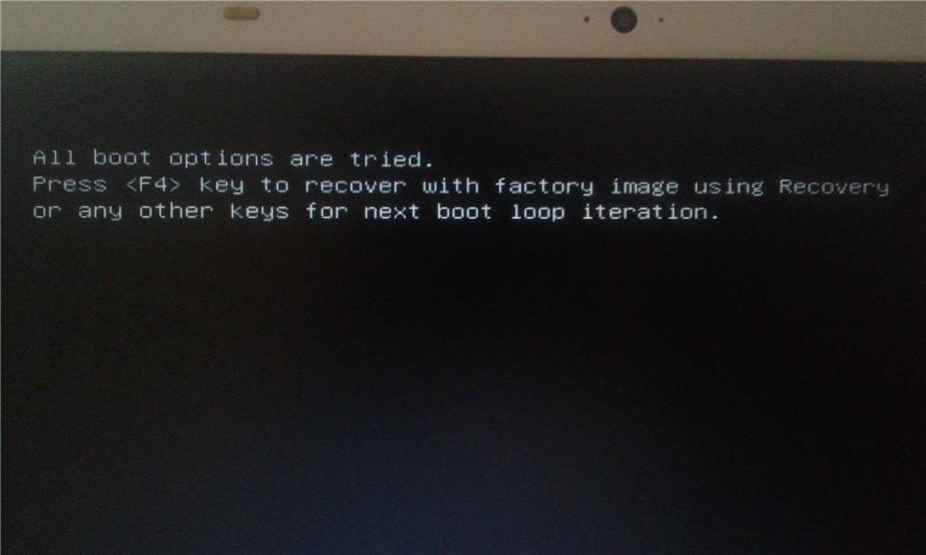 All boot options are tried press f4 samsung что делать