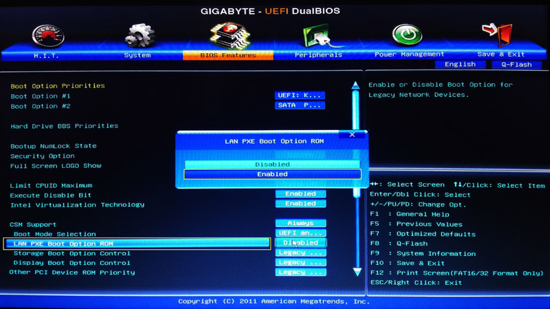 Что такое lan option rom и как это работает?