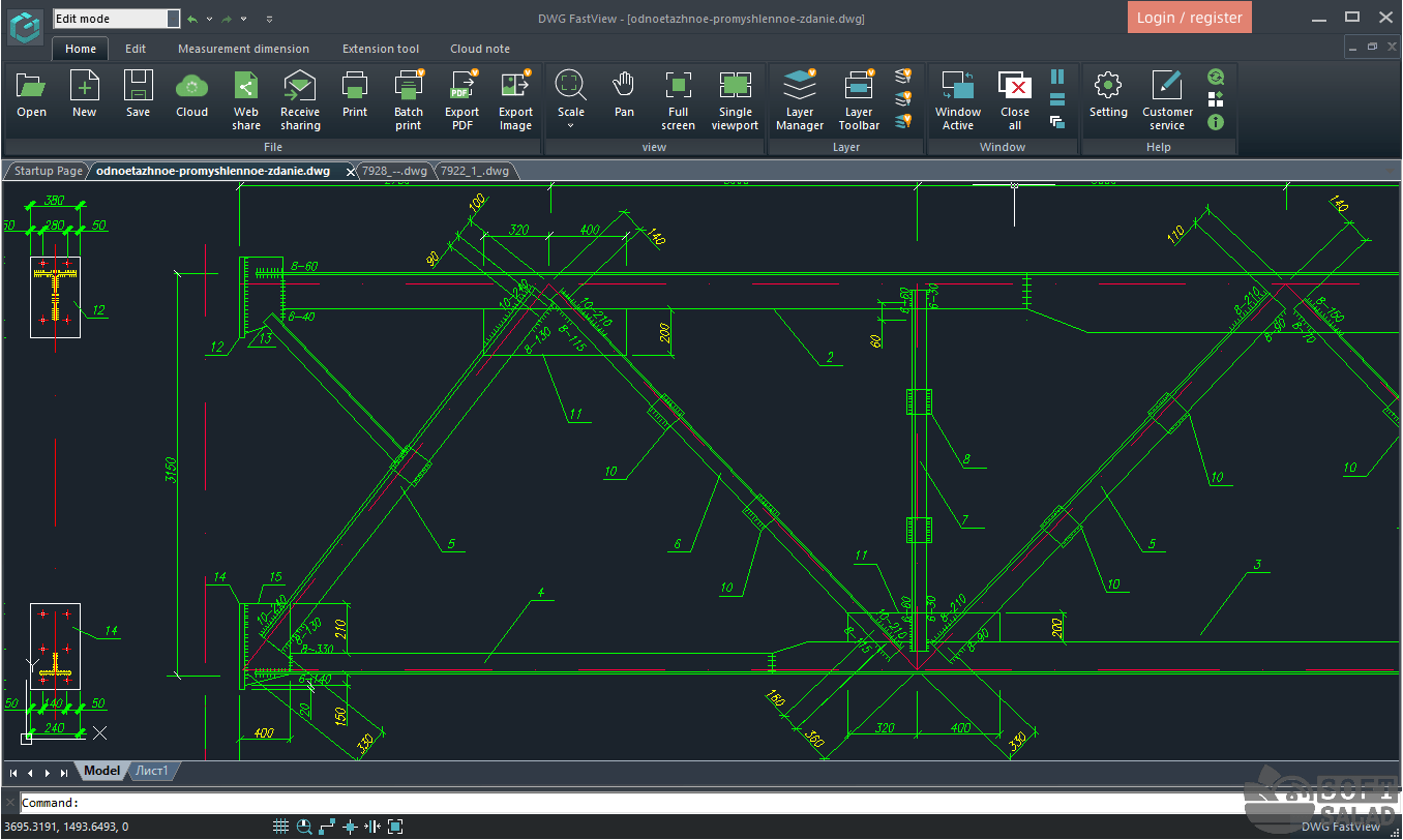 Autodesk DWG Trueview является одной из самых популярных программ для просмотра редактирования и печати файлов в формате DWG Однако по умолчанию