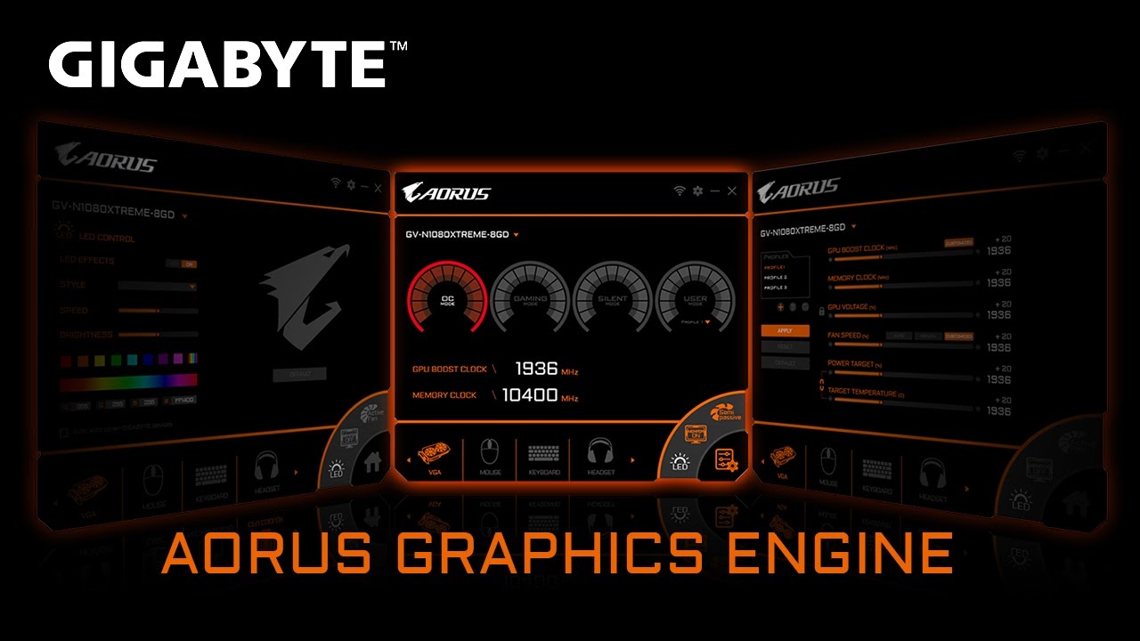 Aorus Engine это специальное программное обеспечение разработанное компанией Gigabyte для управления видеокартами и материнскими платами Aorus Это