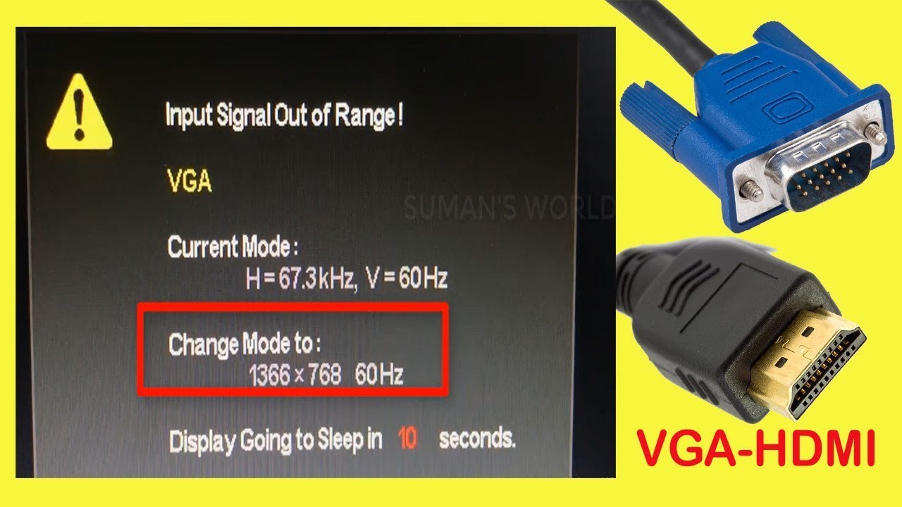 No signal на мониторе при включении компьютера
