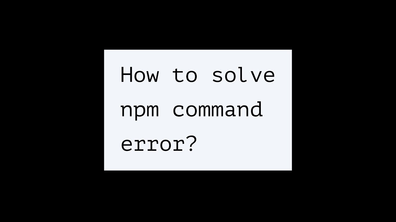 Fix node is not recognized as an internal or external command error