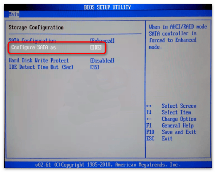 Настройки bios для ssd