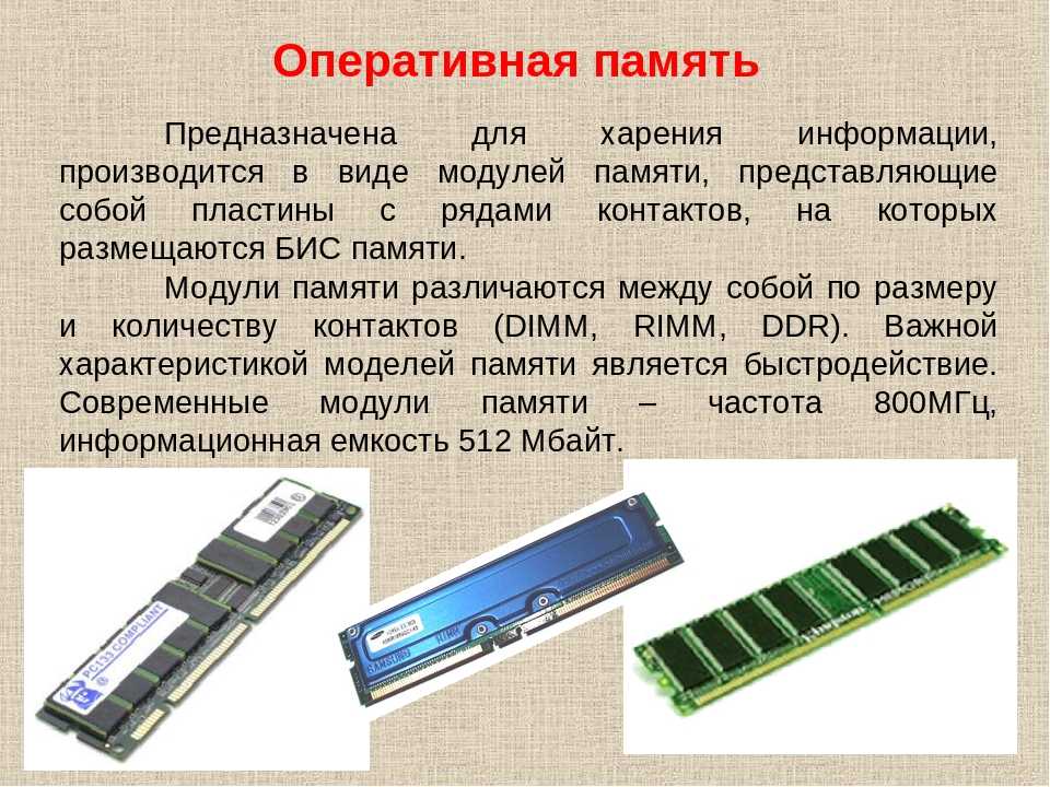 Какие компоненты конфигурации пк определяют его быстродействие