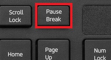 Где кнопка break на ноутбуке lenovo