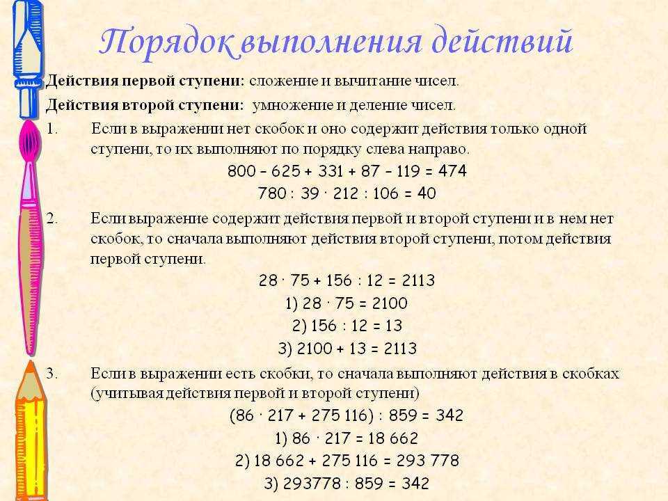 Правила ⚠️ умножения в алгебре: порядок основных действий, законы с примерами
