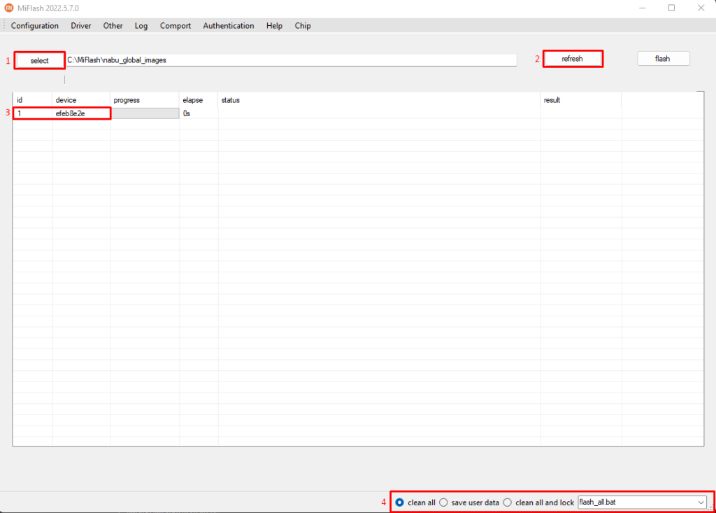 How to fix can not found file flash_all_lock.bat official guide