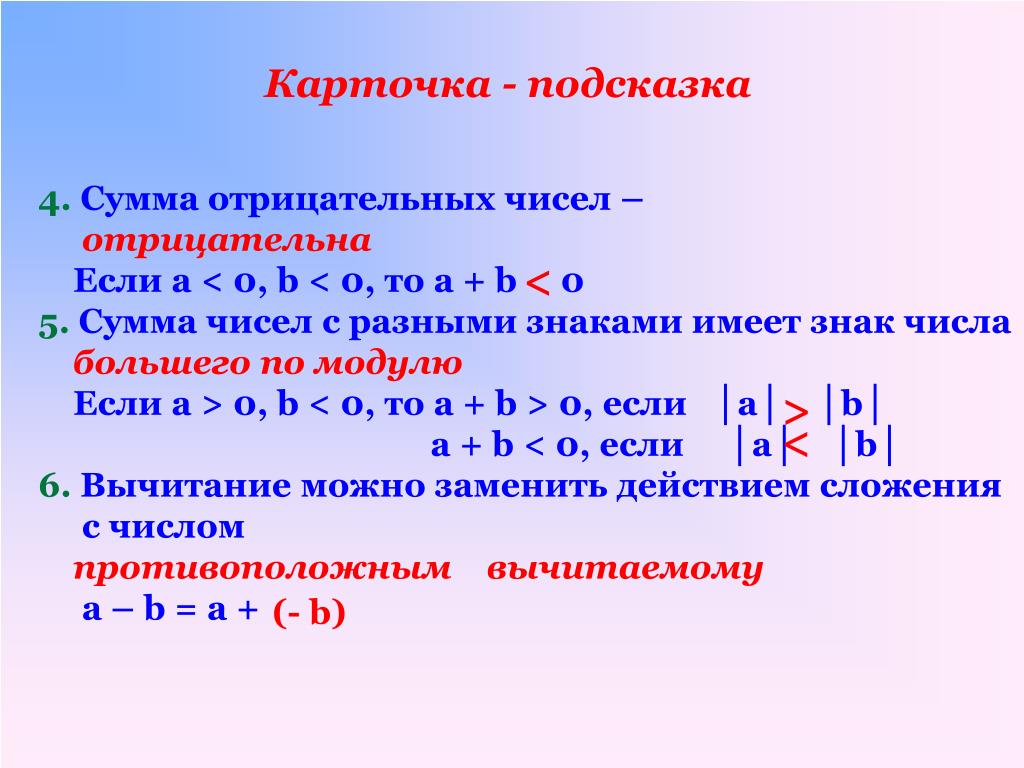 Что произойдет, если из отрицательного числа вычесть положительное?