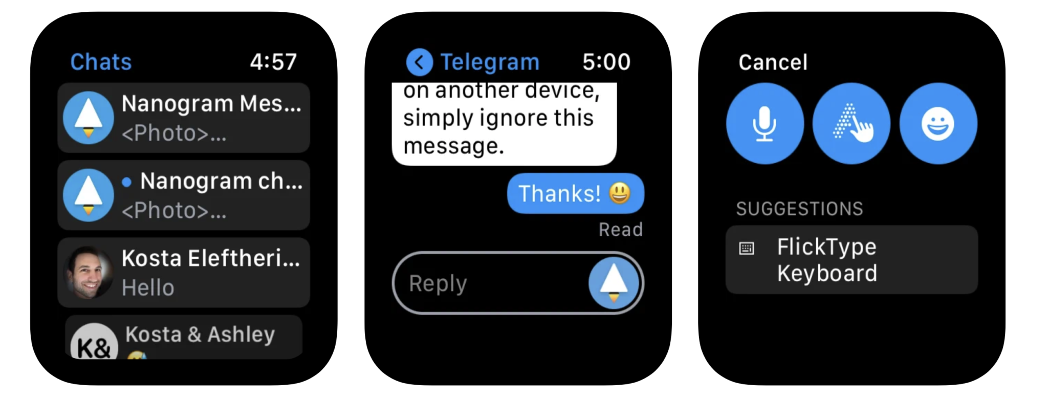 Как установить telegram на apple watch se
