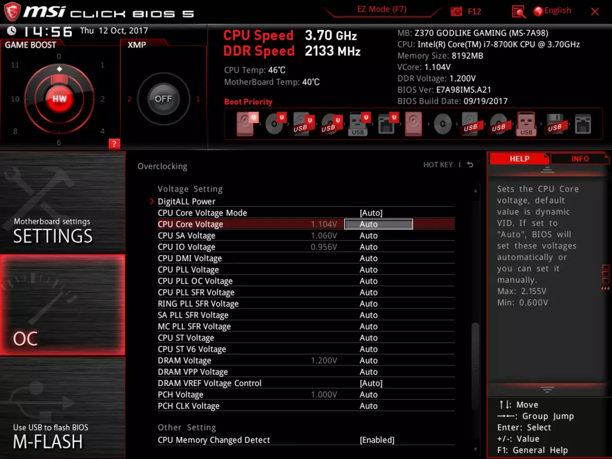 Cpu core voltage - что это?