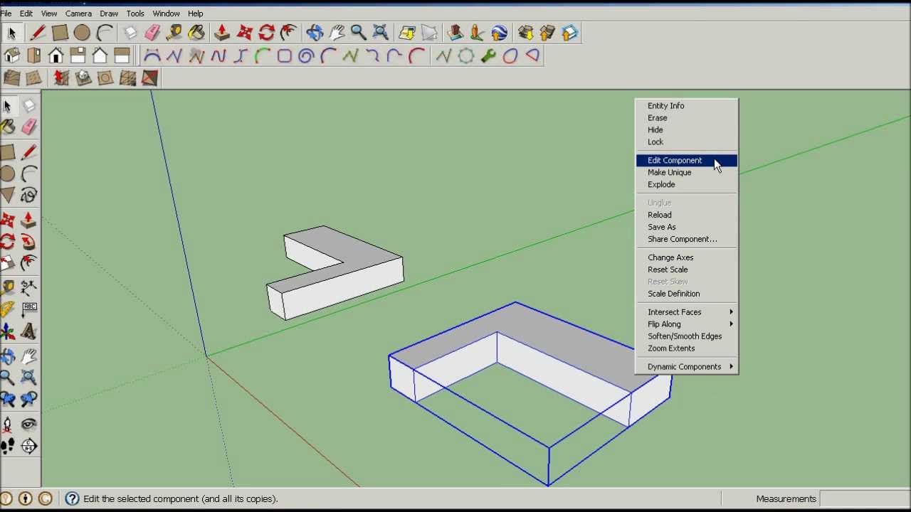 Как вставить мебель в sketchup
