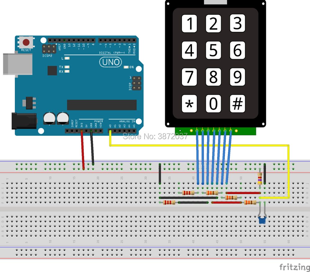 Managing a 4x4 analog keyboard with arduino • aranacorp