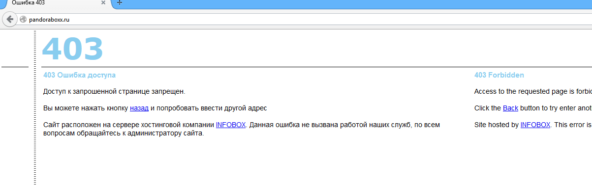 Как исправить ошибку 403 forbidden error