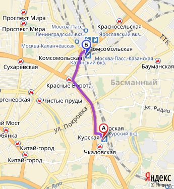 Как добраться с казанского вокзала до восточного вокзала