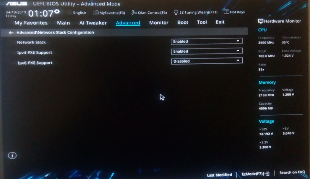 Network stack bios - what is it, and should i enable it?