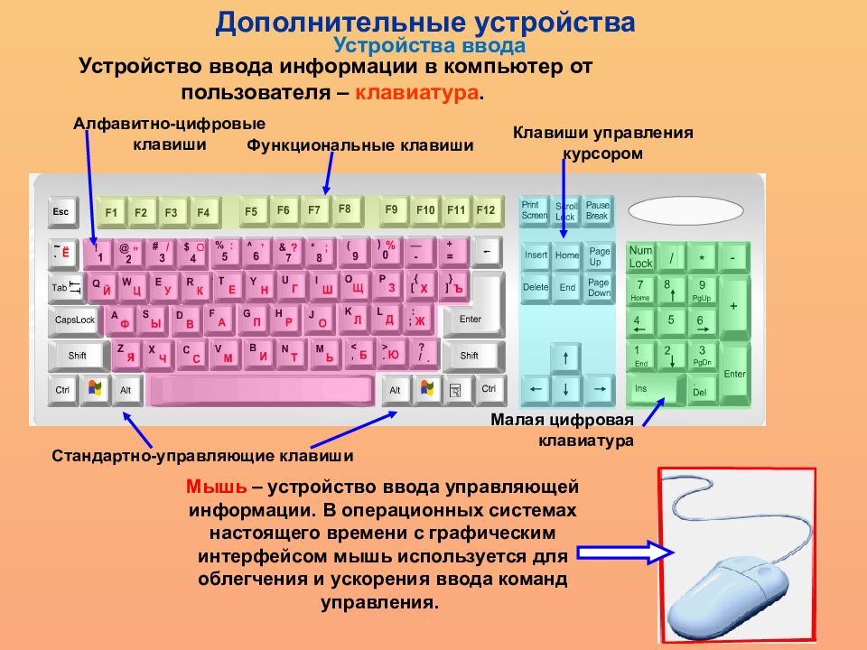 Ввод информации в память компьютера. клавиатура. группы клавиш 5 класс онлайн-подготовка на ростелеком лицей | тренажеры